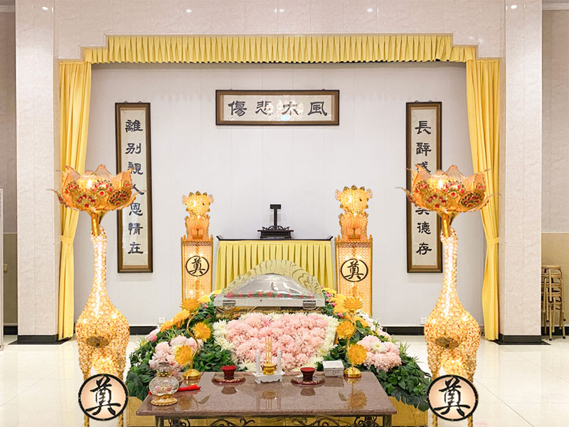 济南陵园网灵堂布置
