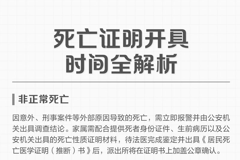 死亡证明如何申请？