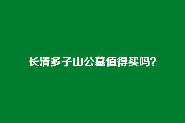 长清多子山公墓值得买吗? 长清多子山公墓值得买吗?